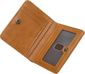 Alldaily Small RFID Wallet for Women Slim Compact Bifold Pocket Ladies Travel Mini Purse (Brown) by Alldaily