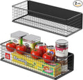 2Pack Magnetic Basket Organizer Holder for Fridge | Magnetic Storage Bin Box Containers, For Refrigerator Whiteboard Classroom by SKNOOYLIGHT