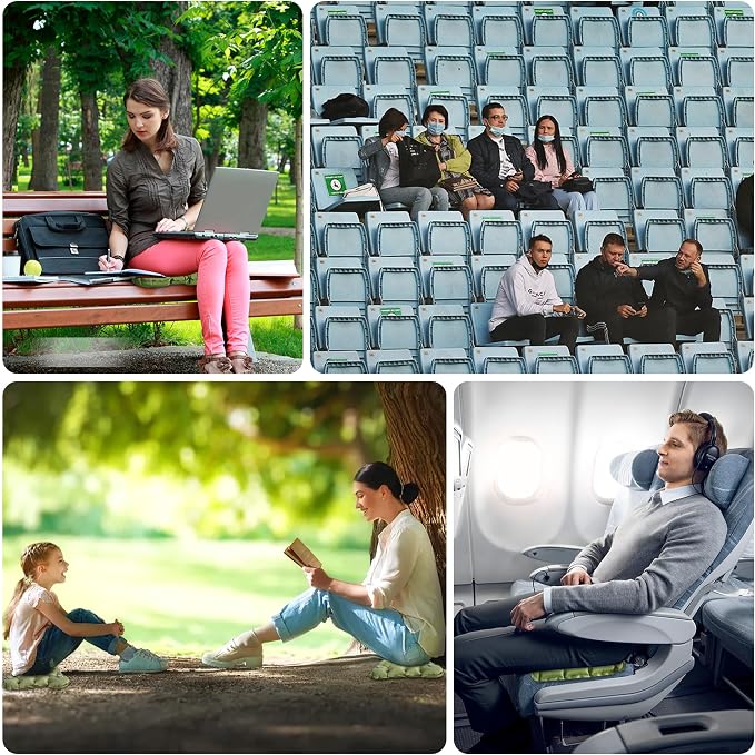 Inflatable Seat Cushion Lightweight Airplane Seat Cushion | Stadium Seat Travel Cushion for Climbing Hiking Office Airplane - Image 7