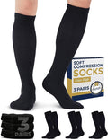 Pembrook® Light Compression Socks for Men & Women - 3 Pairs | 8-15 mmhg Compression Dress Socks for Men | Support Socks by Pembrook