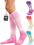 FITRELL 4 Pairs Compression Socks for Women & Men, 15-20mmHg Circulation Support for Athletic Travel Daily Wear by FITRELL