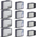 Tudomro 12 Pcs Large Packing Cubes Luggage Organizers for Suitcase Mesh Travel Organizer Bags Travel Packing Organizers for Traveling Camping Hiking by Tudomro