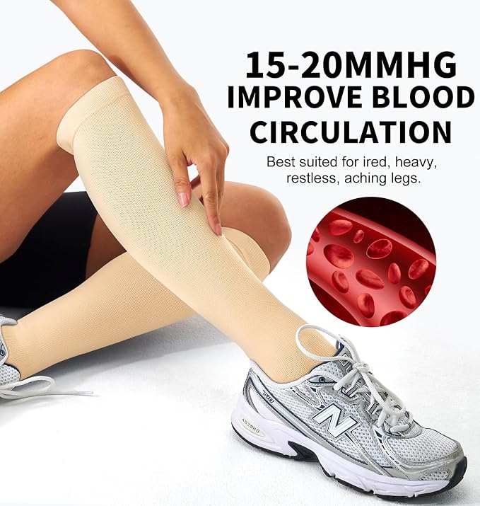 Compression Socks for Women & Men (3 pairs) - Best Support for Nurses, Running, Hiking, Recovery & Flight Socks - Image 4