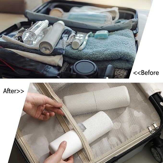 BALUCA Travel Toothbrush Case, Portable Tooth Brush Holder and Toothpaste Cover Container with Mouthwash Cup, Compact Oral Clean Tools Organizer for Traveling/Camping/School/Home - Large Capacity - Image 4