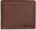 VALENCHI Genuine/Real Leather Bifold Wallet For Men - RFID Blocking/Protected Men's Slim Wallet - Christmas Gifts For Men (Brown Crazy Horse BF01) by VALENCHI