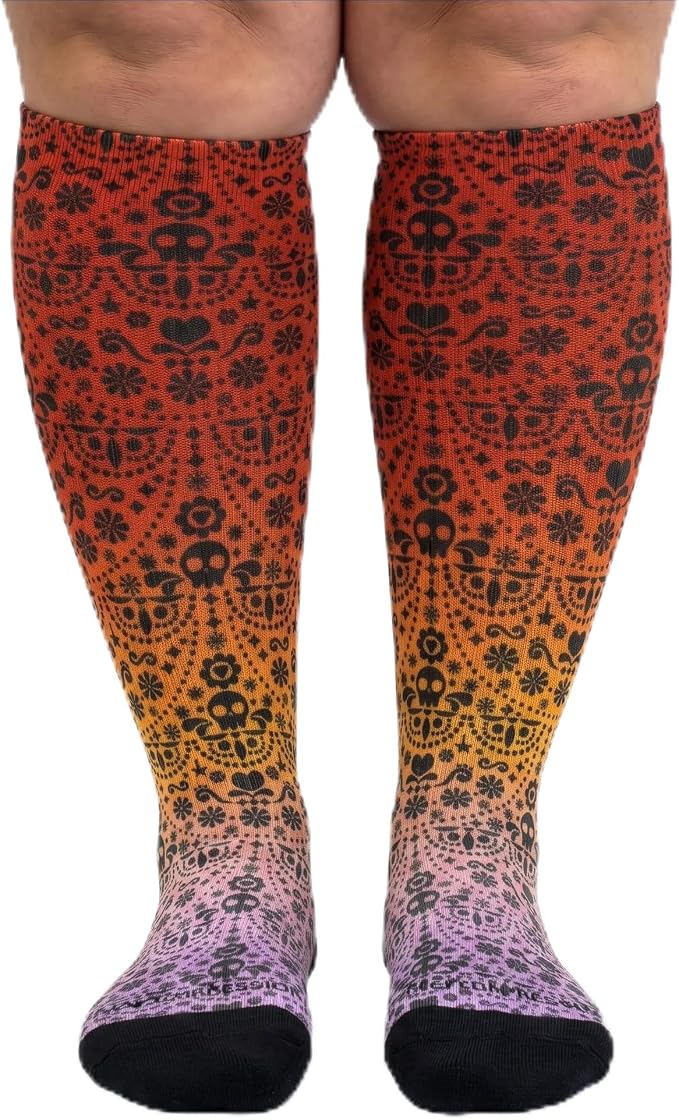 Crazy Compression Socks, Comfortable Support Socks for Recovery, Travel, Hiking, and Long-Hour Comfort w/Fun Designs by CrazyCompression
