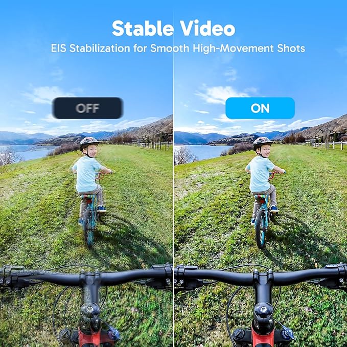 AKASO Brave 4 Action Camera 4K30 Ultra Hd Waterproof Underwater Camera | 20MP EIS WiFi Remote Control 170° FOV 5X Zoom Sport Camera for Snorkel Travel with Bicycle Helmet Motorcycle Accessories Kit - Image 3