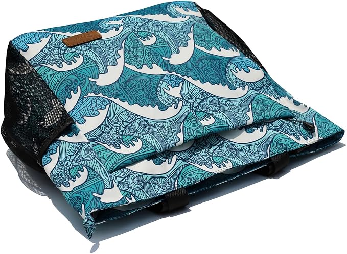 ESVAN Original Floral Tote Bag Large Shoulder Bag with Multi Pockets for Gym Travel Beach Daily Bags - Image 5