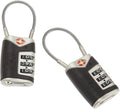 4014648 Lewis N Clark Travel Sentry Cable Lock 2 Pack Black by LewisNClark