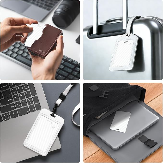 2-Pack Wallet Tracker Card [Apple MFi Certified] (iOS Only), Rechargeable Ultra-Thin Finder 0.07in Bluetooth Air Tracker Tags Smart Finder for Apple Find My IP68 Waterproof for Wallets, Passport,Bags - Image 8