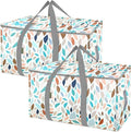BALEINE 2-Pack Oversized Moving Bags with Reinforced Handles, Heavy-Duty Storage Tote for Clothes, Moving Supplies (Mosaic, 2-Pack) by BALEINE