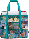 KABAQOO Mesh Beach Bag, Extra Large Beach Bags with 9 Pockets & Zipper Waterproof Lightweight Beach Tote for Beach/Pool Trip by KABAQOO