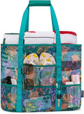 KABAQOO Mesh Beach Bag, Extra Large Beach Bags with 9 Pockets & Zipper Waterproof Lightweight Beach Tote for Beach/Pool Trip by KABAQOO