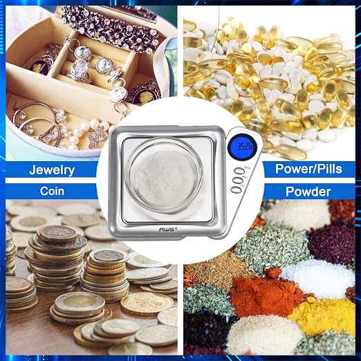 American Weigh Scales 200g x 0.01g Digital Pocket Gram Scale-Blade Series | Precision Mini Scale 0.01g Accuracy, Pocket Scale for Kitchen, Gold, Gems & Coin Scale, Smart Digital & Compact Scale - Image 5