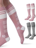 Momcozy Compression Socks for Women, 20-30 mmHg for Flying, Travel & Sports | 20-30 mmHg option: Enhanced support with zoned compression, Lycra fiber for lasting elasticity, silver-infused for freshness by Momcozy