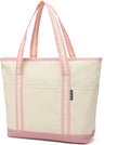 Large Canvas Tote Bag for Women, Beach Bag with Zipper, Utility Tote Bag with 3 Front Pockets, Weekender Pool Bag by CanvasToteBag