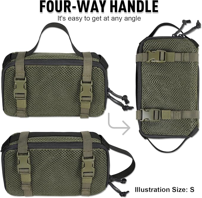 4 Set Tactical Packing Cubes ，Compressible Mesh Duffle Storage Bag,Portable Edc Molle Pouch Organizer. - Image 3