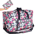 22" Foldable Large Travel Duffel Duffle Bag Sports Gym Tote Bag For Women Overnight Carryon Weekend Bag Shoulder Bag Water Resistant by Unknown