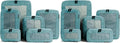 Compression Packing Cubes for Travel - Luggage Organizer Bags - Double Zipper Packing Cubes for Suitcases (12-Pack, Teal) by Aerotrunk