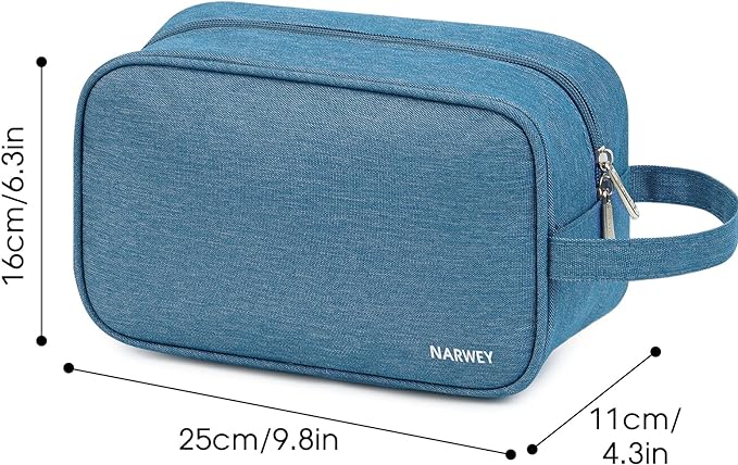 Narwey Travel Toiletry Bag for Women Traveling Dopp Kit Men Travel Bag for Toiletries Cosmetic Bag Makeup Bag Medicine Bag for Traveling (Navy Blue) - Image 6