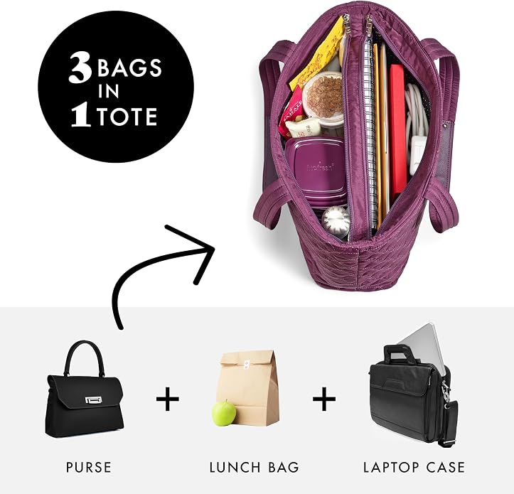 Fit & Fresh 2-in-1 Insulated Lunch & Travel Tote - Image 3