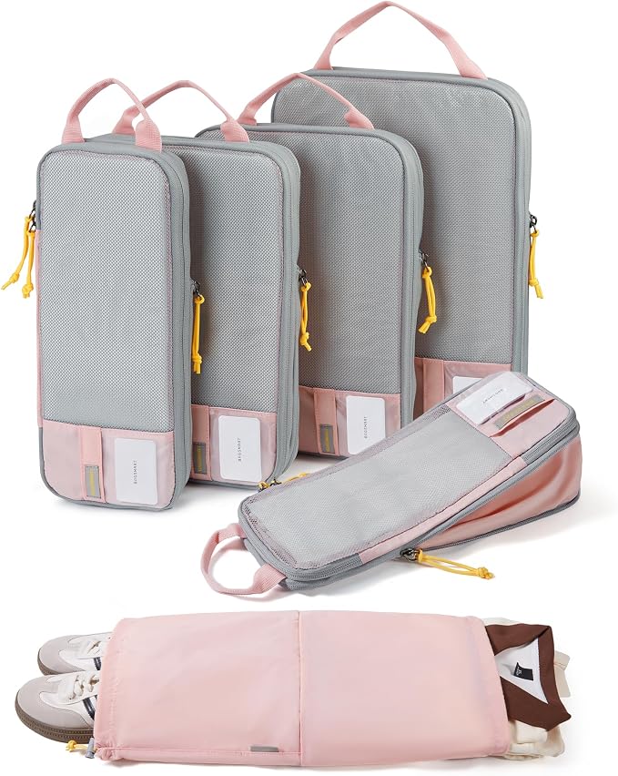 BAGSMART Compression Packing Cubes for Travel Essentials | 14 Set /6 Set /4 Set/2 Set, Lightweight, Durable by BAGSMART