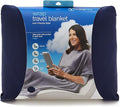 TRAVELREST 4-in-1 Travel Blanket - Comfort for Long Travel - Blue Regular | Travel Essential Pillow & Body Wrap, Soft Lightweight Blanket, Ultra-Plush Fabric, Portable Carry Case Fit For Luggage by TRAVELREST