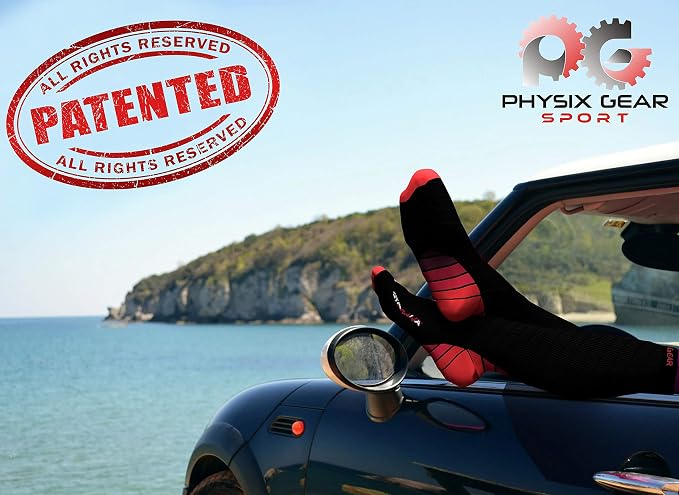 Physix Gear Compression Socks 20-30 mmHg - Men & Women - Running, Nurses, Shin Splints, Flight, Travel - Image 2