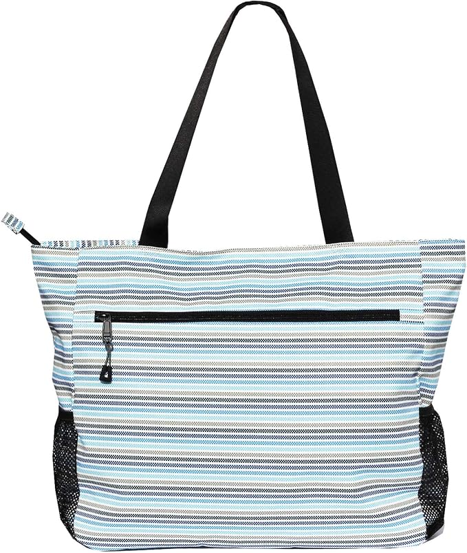 ESVAN LARGE BEACH BAG Water Resistant Lightweight 20 inch Women Oversize Tote Bag for Gym Beach Travel Pool Yoga Nurse - Image 6