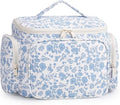 Narwey Hanging Travel Toiletry Bag for Women, Large Makeup Cosmetic Bag | Wide Open, Organized Pocket, Dry Wet Separation, Portable Bathroom Travel Bag for Full Size Toiletries, Vivid Pattern, Gifts by Narwey