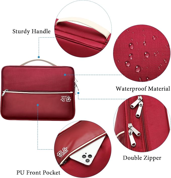 SELLYFELLY Electronics Travel Organizer, Double Layer Cable Organizer Bag Watreproof Electronics Accessories Storage Bag for Cord, Charger, Phone, Power Bank, Hard Drive - Image 4