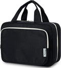 Narwey Travel Toiletry Bag for Women Large Hanging Makeup Bag Organizer Toiletries Bag for Full Size Essentials Accessories Cosmetics (Black (Large)) by Narwey