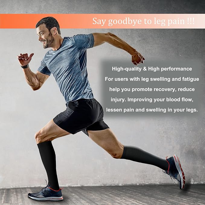 FEYHAY Copper Compression Socks (8 Pairs) 15-20 mmHg Circulation is Best Athletic & Daily for Men & Women, Running, Climbing - Image 2