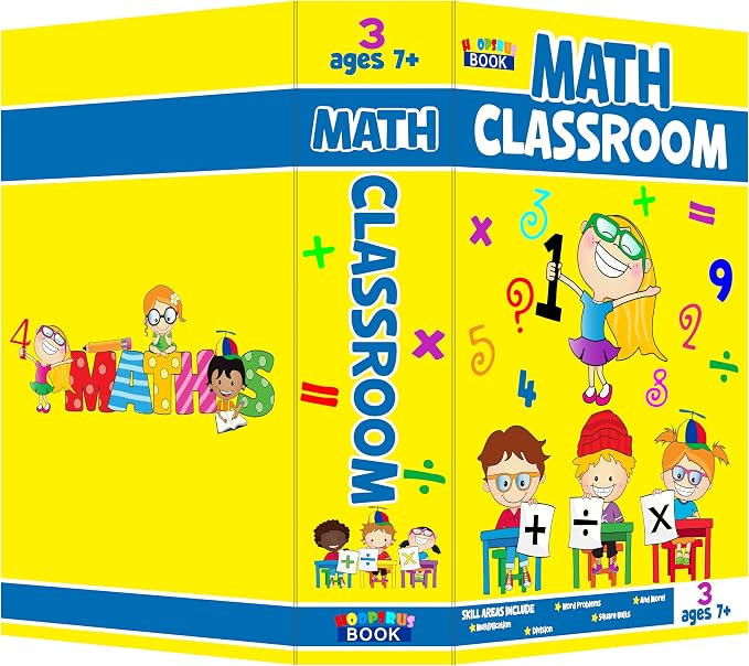 Blue Band Math Classroom Book Safe with Real Pages, Student Secret Compartment Items Storage Box with 3-Digit Combination Lock, Decorative Hidden Stash Box, Desk Allowance Coin Bank, 9.3"x6.0"x2.3" - Image 5