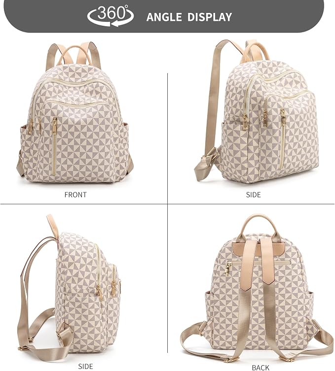 Womens Backpack Purse Leather Anti-theft Large Fashion Designer Travel Backpack Bag Men's Backpack Shoulder Bags - Image 6