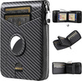 Men’s RFID Blocking Zipper Large Dimensions Wallet with 2 ID Windows - Large Capacity Design, 13 Credit Card Slots by LATKWO
