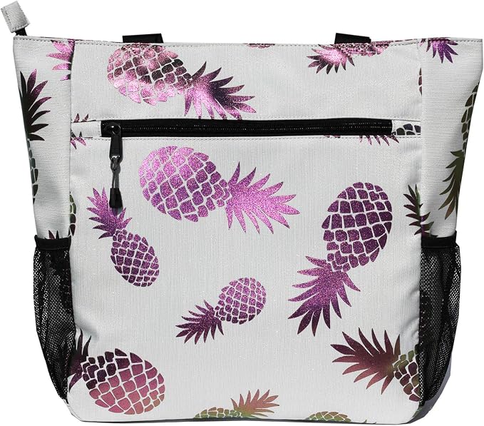ESVAN Original Floral Water Resistant Large Tote Bag Shoulder Bag for Gym Beach Travel Daily Bags Upgraded - Image 4