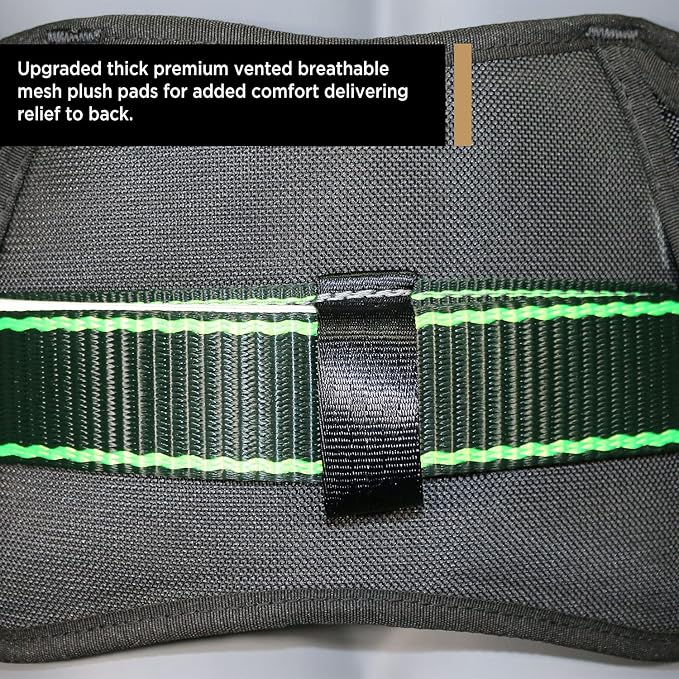 AFP Heavy-Duty 2 D-Ring Waist Body Belt w/Tongue Buckle Premium Stitching (OSHA/ANSI PPE) - Image 3