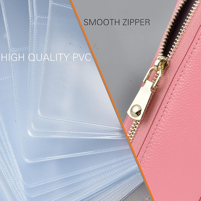 Easyoulife Credit Card Holder Wallet Womens Zipper Leather Case Purse RFID Blocking - Image 7