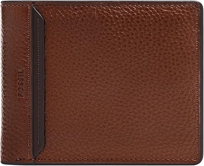 Fossil Men's Wallet, Huntington Leather Bifold Flip ID Wallet for Men, Medium Brown by FossilWatches