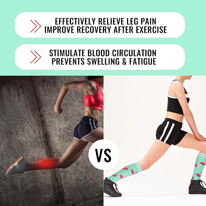 fenglaoda Compression Socks for Women Men 3 Pairs Graduated Compression Support Circulation Socks for Nurses - Image 2