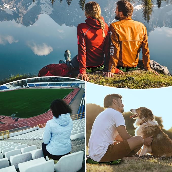 Inflatable Seat Cushion Lightweight Airplane Seat Cushion | Stadium Seat Travel Cushion for Climbing Hiking Office Airplane - Image 6