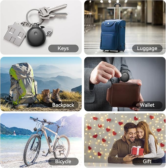 Android Smart Tags, 2026 New Smart Tags-4 Pack Android | Bluetooth Tracking Tag Compatible Google Find Hub App, Waterproof Keys Finder Item Locator for Keys, Wallets, Suitcases - Image 7