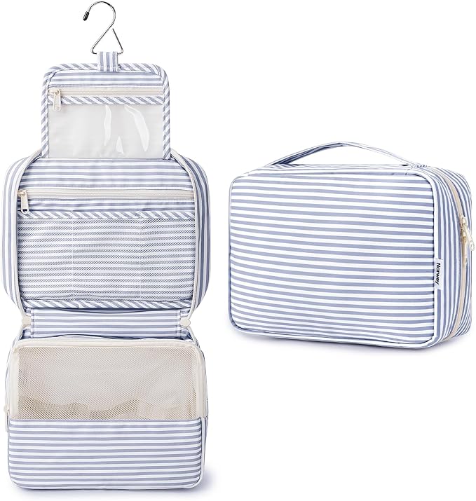 Narwey Small Hanging Travel Toiletry Bag for Women, Travel Bag for Toiletries, Makeup Bag Organizer Cosmetic Bags Make Up Bags for Girls by Narwey