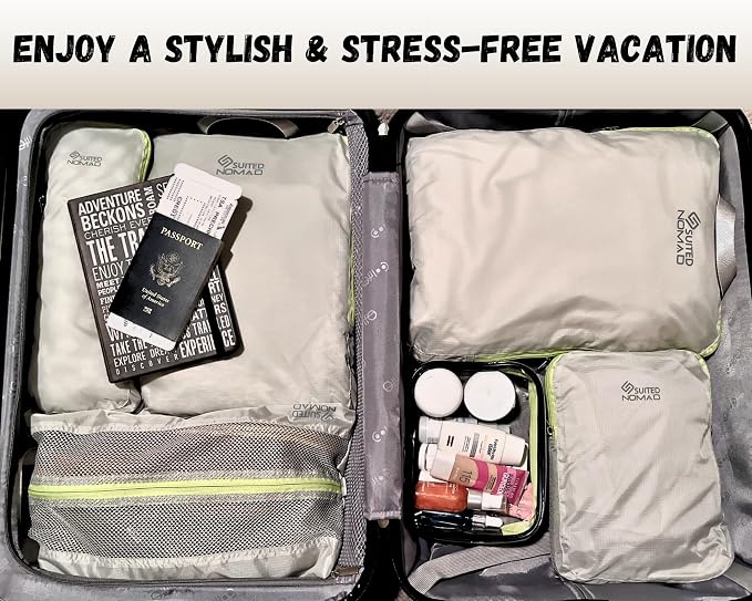 Compression Packing Cubes Set, Suitcase and Backpack Travel Organizer Bags | Ultralight and breatheable material - Image 6