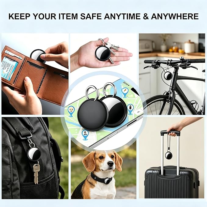 GPS Tracker for Vehicles No Subscription for iOS Only - 2 Pack | Undetectable Car Tracker, Precise Location Bluetooth Tag Compatible with Apple Find My for Key Luggage Kid Pet - Image 8