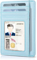 Teskyer Slim Minimalist Wallet for Men, RFID Front Pocket Card Holder | Ultra Slim Front Pocket Design, 8 Card Slots, RFID Protection, Smooth Faux Leather for Everyday Carry by TESKYER