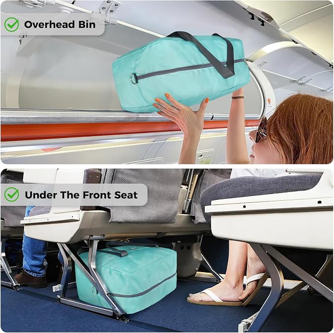 For Frontier Airlines Personal Item Bag 18x14x8 Travel Duffel Bag Carry on | With Shoulder Strap, Airline-Approved, Fits Underseat & Overhead Bin, Save On Check-in Fees, Water-resistant, Tear-resistant - Image 3