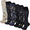 Dr. Motion Women 6 pairs pack everyday Graduted compression knee high socks by Dr.+Motion