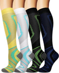 Sooverki Compression Socks for Women and Men Circulation (3/4 Pairs) is Best Support for Running Athletic Cycling Hiking by Sooverki